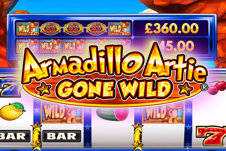 Armadillo Artie Gone Wild - DWG slot at Davincis Gold Casino Casino