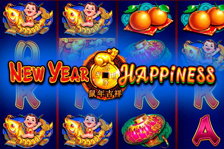New Year Happiness - Ruby Play slot at Davincis Gold Casino Casino